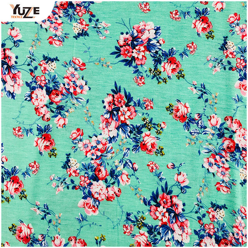 YZGTP-Es1018-2 Rayon Jersey Spandex Print