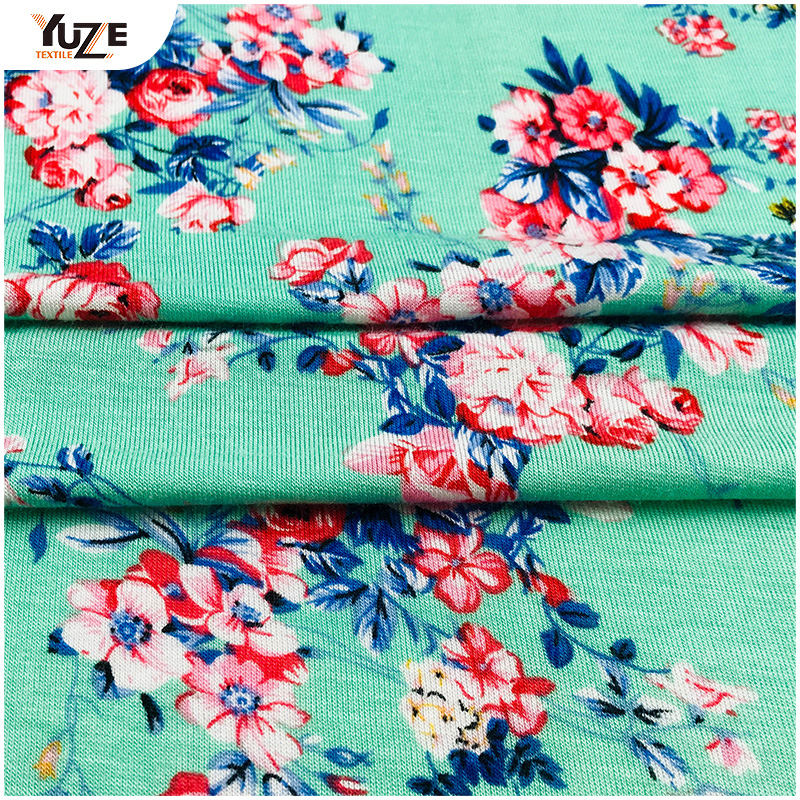 YZGTP-Es1018-2 Rayon Jersey Spandex Print
