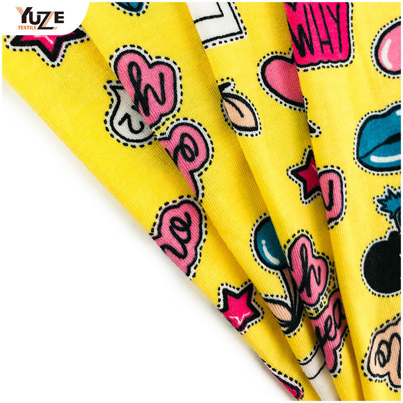 YZS18-278 Poly Spun Jersey Spandex Print