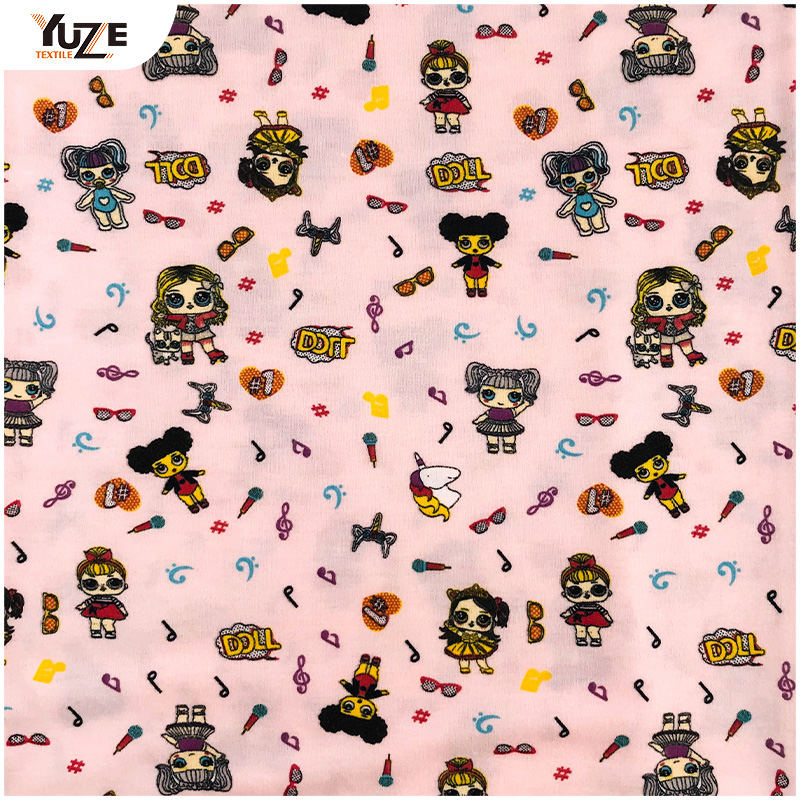 YZS20-726 Poly Spun spandex Print