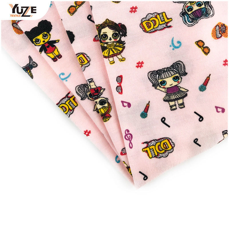 YZS20-726 Poly Spun spandex Print