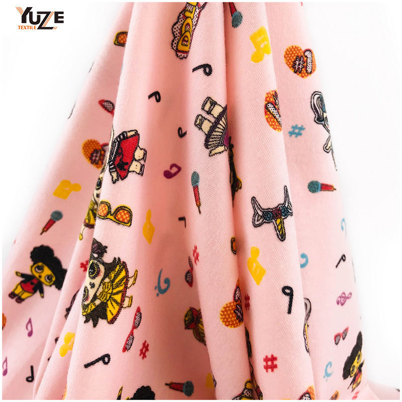 YZS20-726 Poly Spun spandex Print