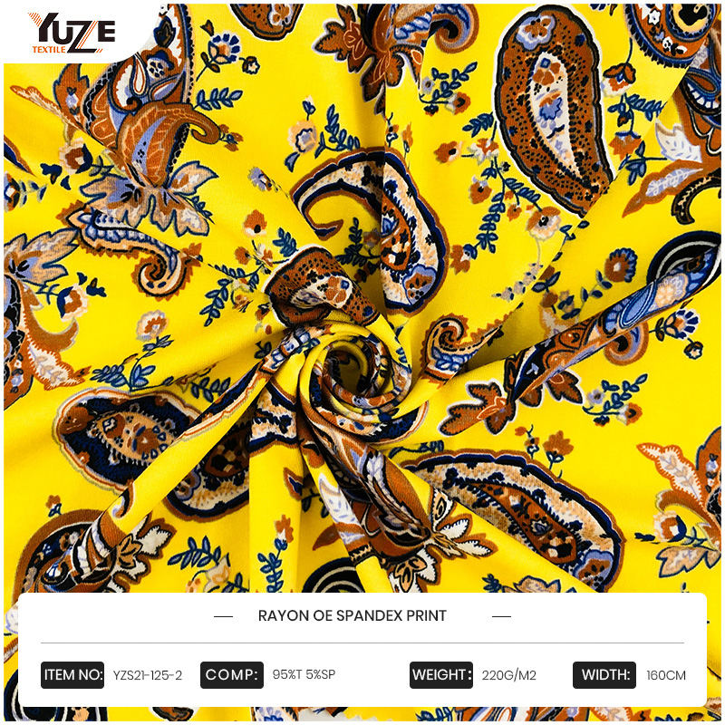 YZS21-125-2 Rayon Oe Spandex Print