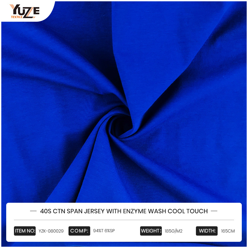 YZK, 080029 40s CTN Span Jersey cum enzyme lava frigus tactus