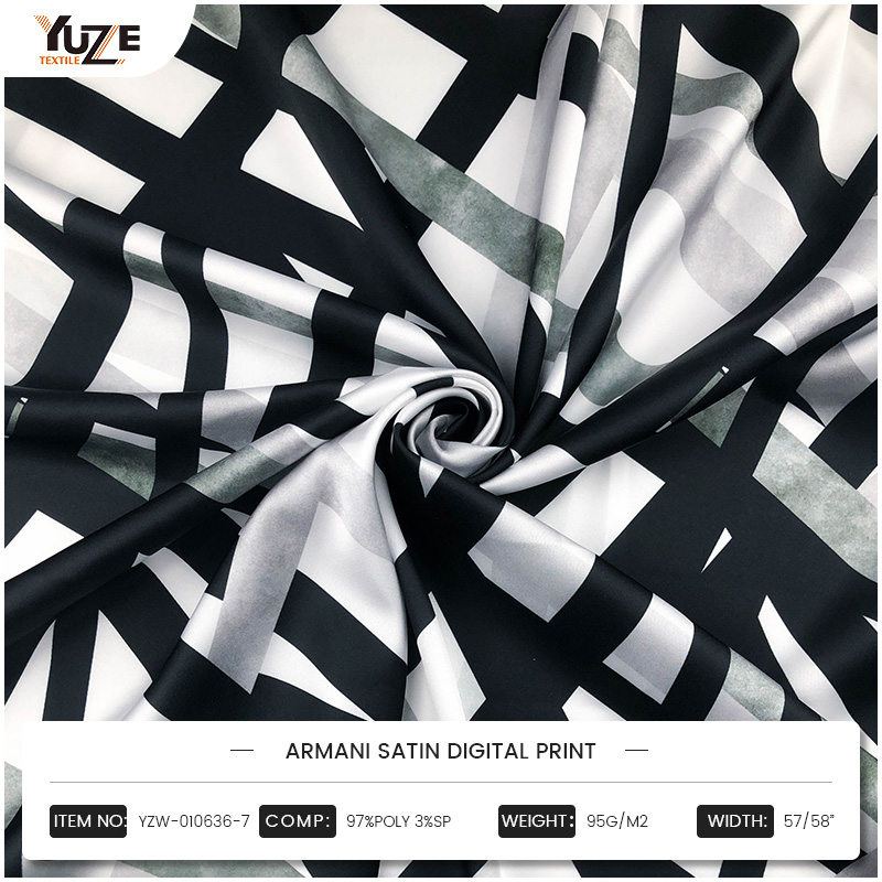 YZW, 010636-7 Armani Satin Digital Print