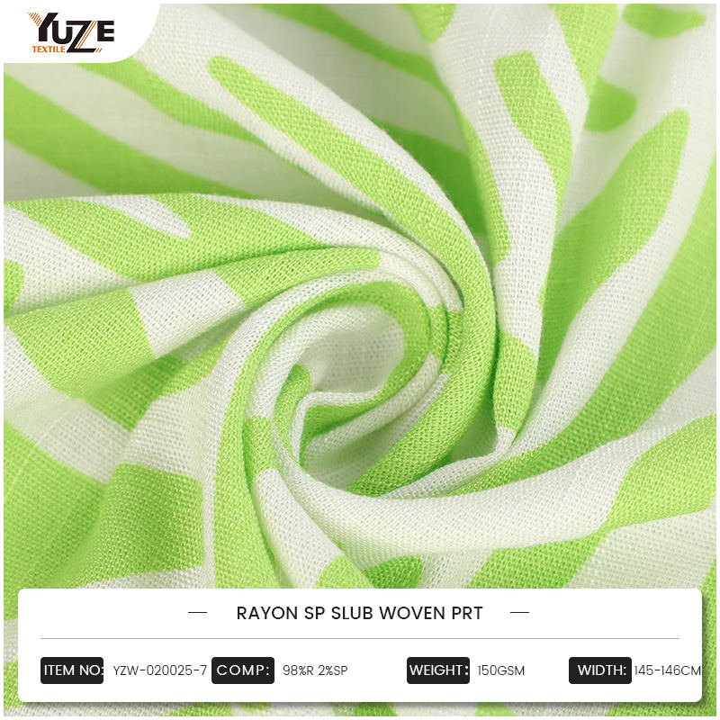 YZW, 020025-7 Rayon SP Slub Texta PRT